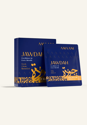 Amaani Jawdah Bakhoor Gold Collection 5g tester box with sachet