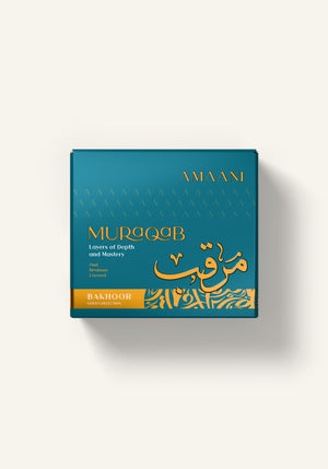 Amaani Muraqab Bakhoor Gold Collection 50g gift box