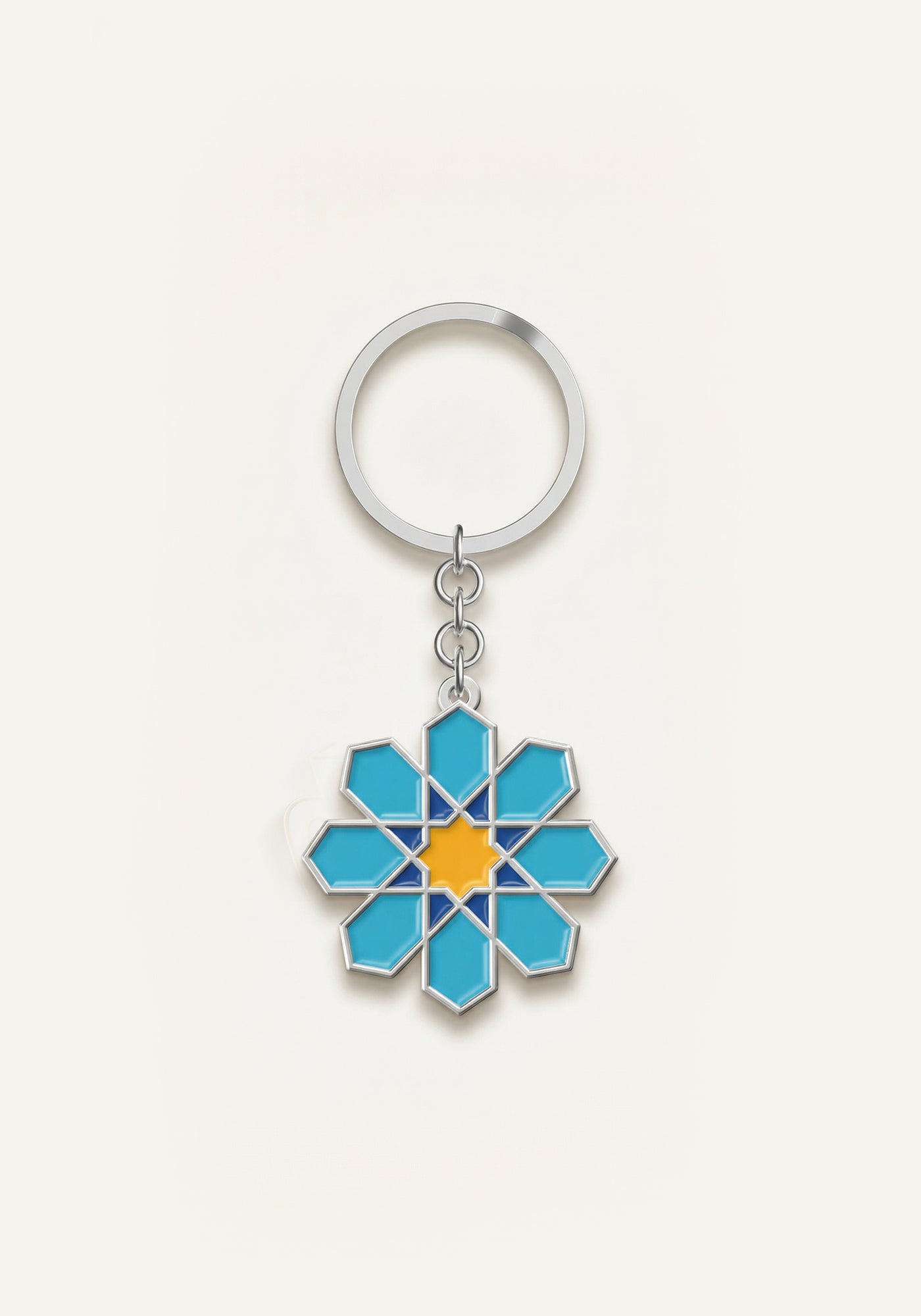 Islamic Geometric Pattern Keyring