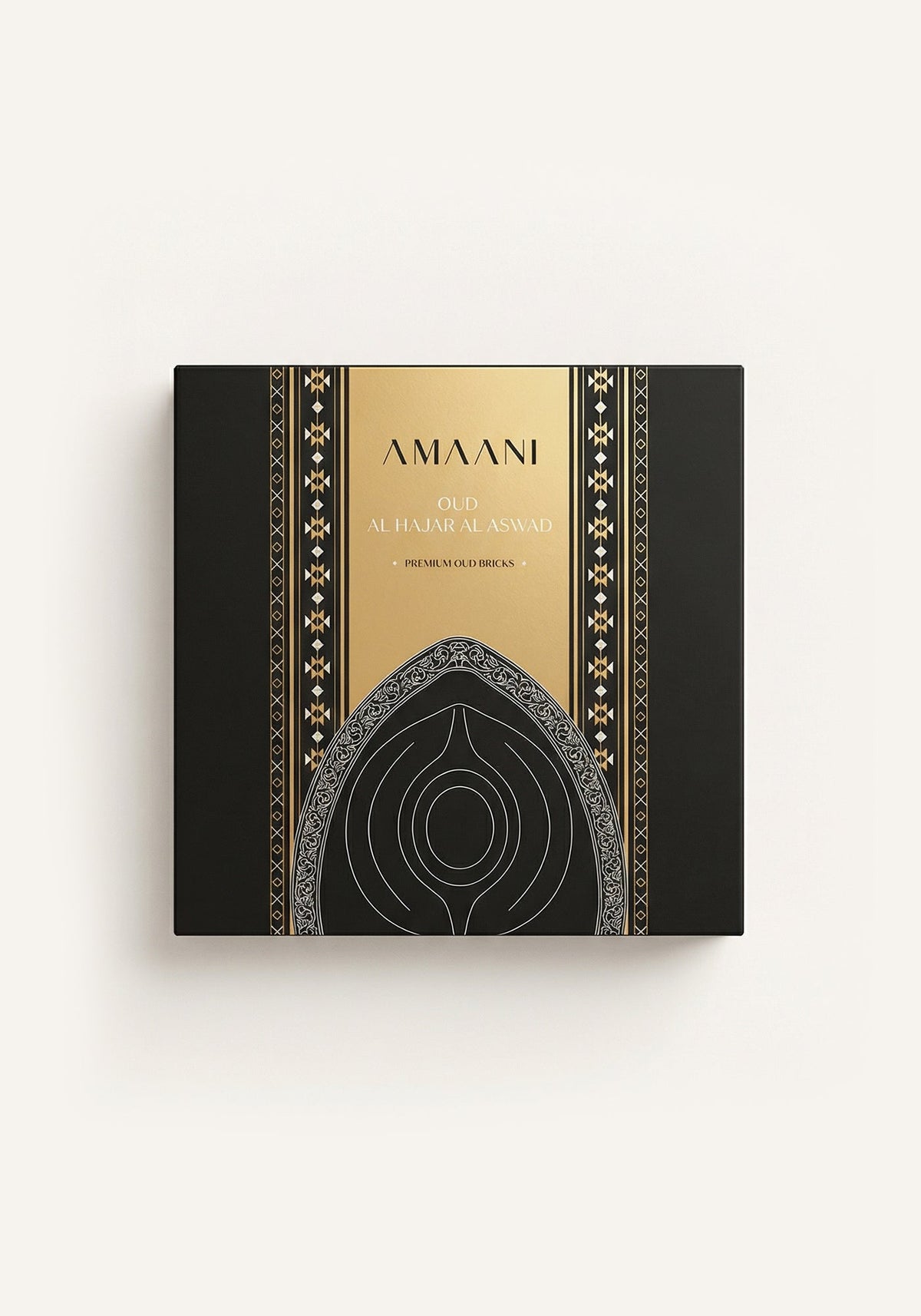 Amaani Oud Al Hajar Al Aswad oud bricks gift box