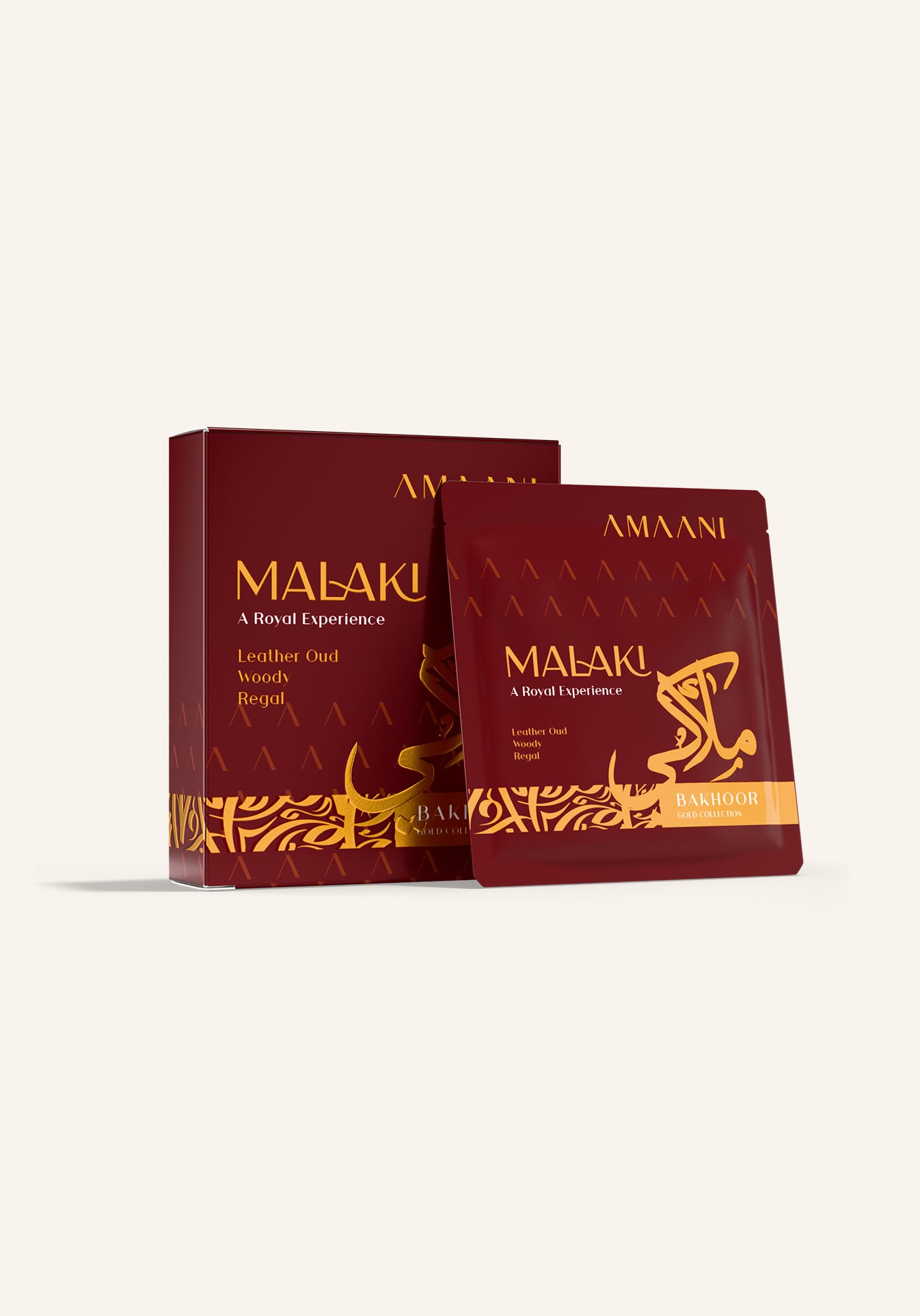 Amaani Bakhoor Malaki, Gold Collection sample included in the Sakinah Badiah ritual set