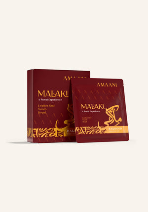 Amaani Bakhoor Malaki, Gold Collection sample included in the Sakinah Badiah ritual set