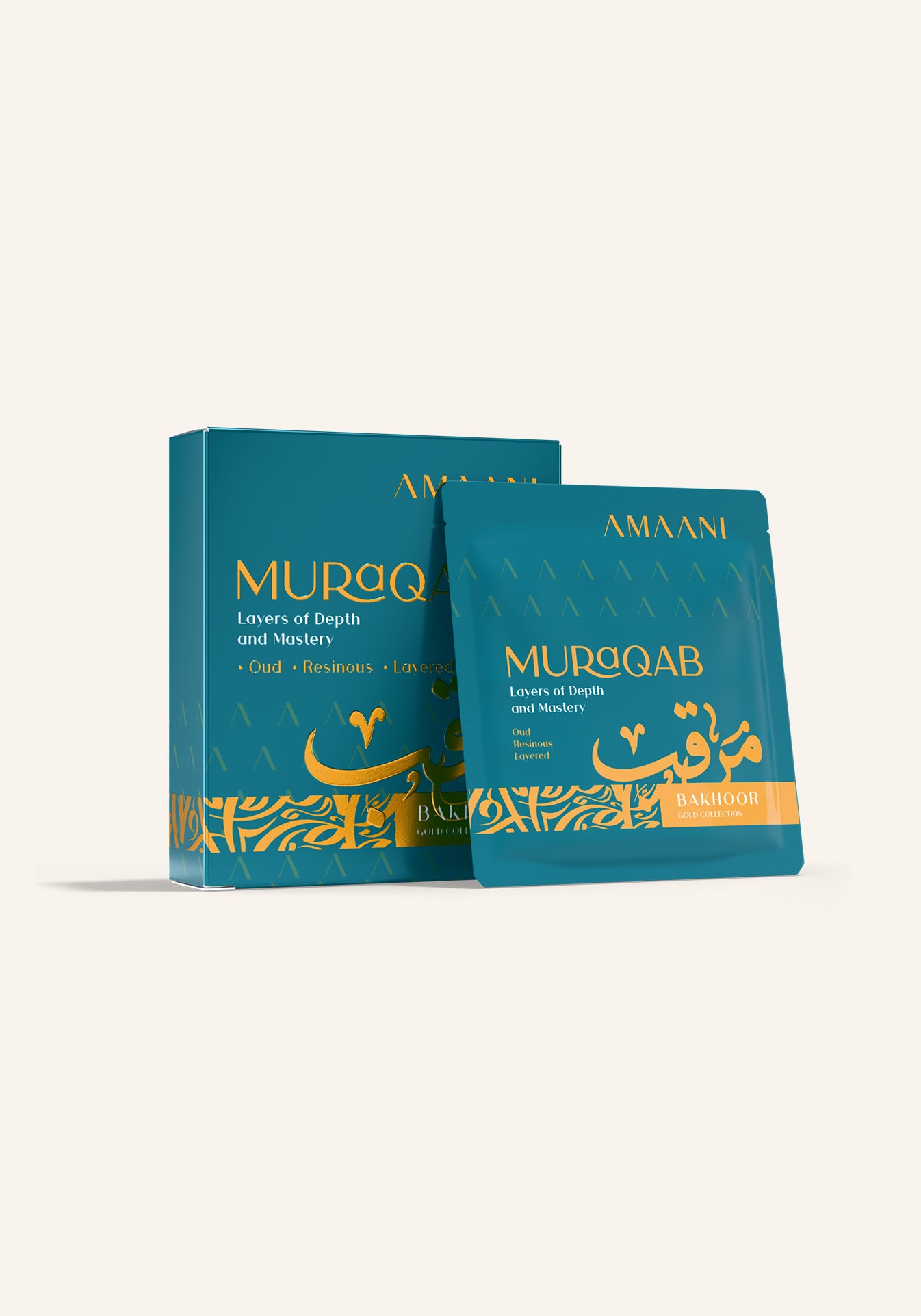 Amaani Bakhoor Muraqqab, Gold Collection sample included in the Sakinah Badiah ritual set