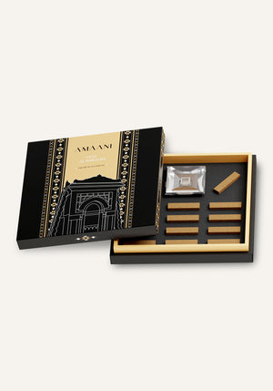 Amaani Oud Al Rawdah premium oud bricks gift set with Islamic inspired packaging