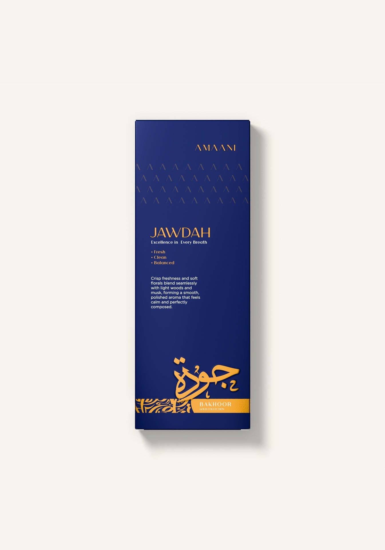 Amaani Jawdah Bakhoor Gold Collection 30g gift box
