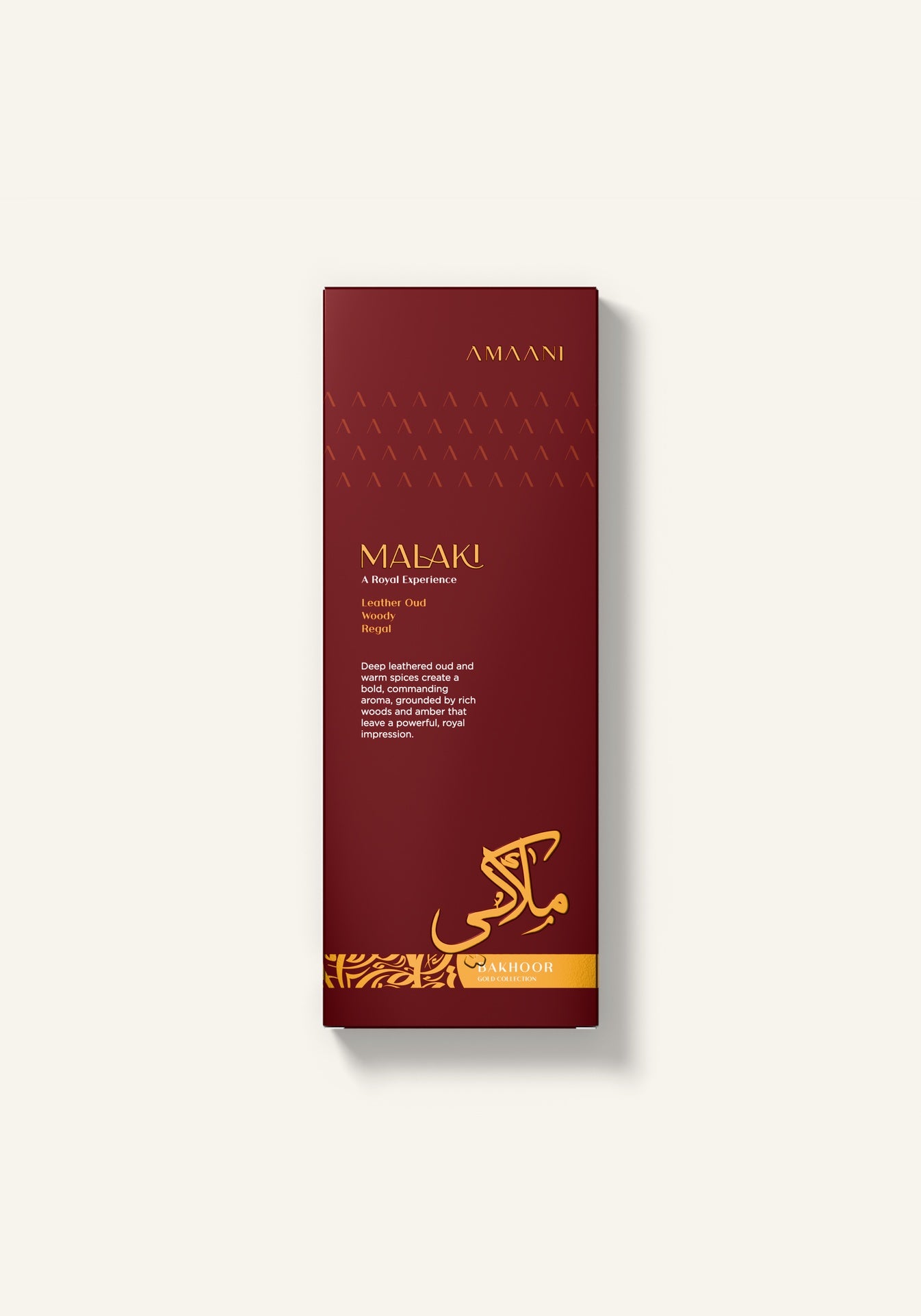Amaani Malaki Bakhoor Gold Collection 30g gift box
