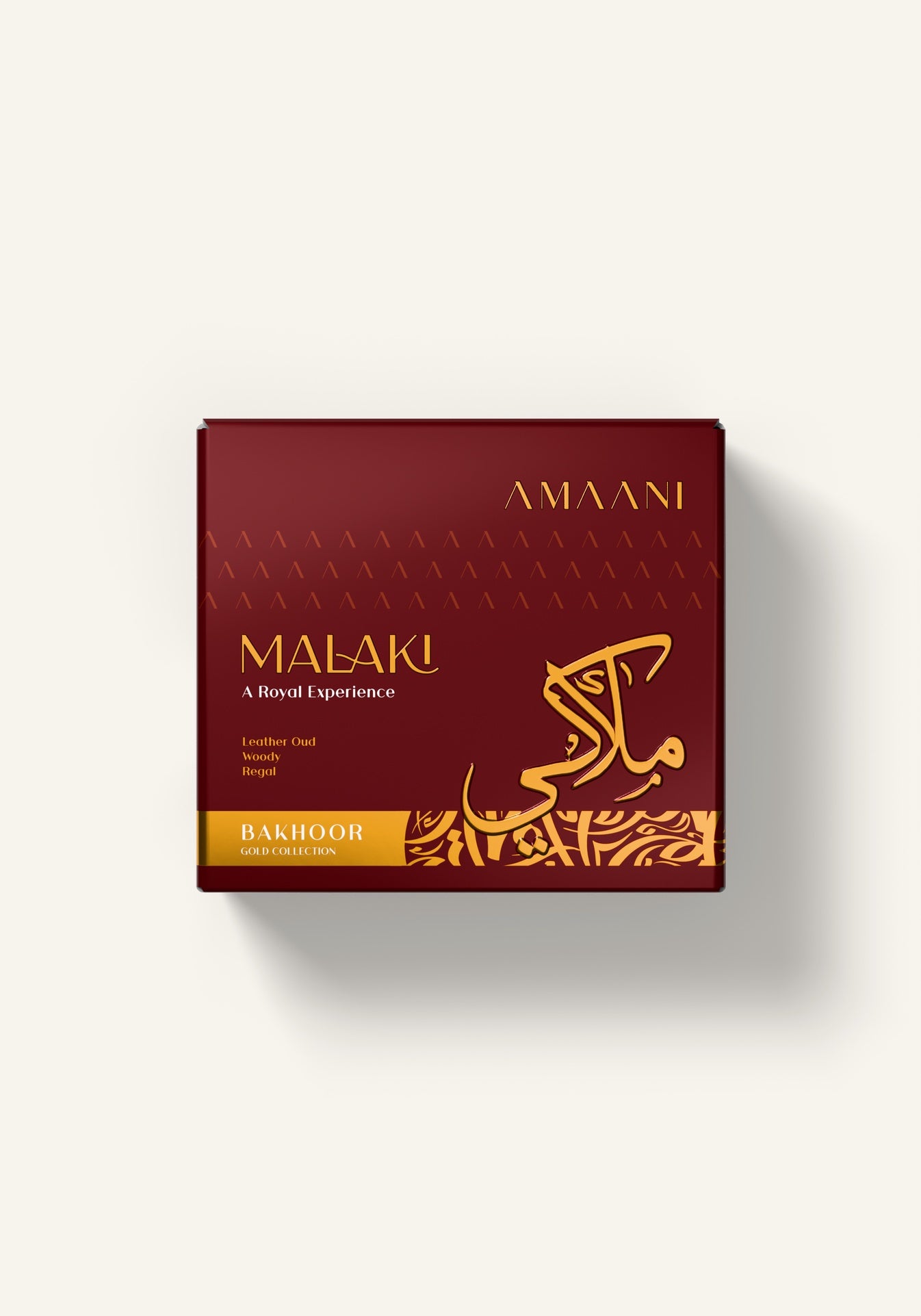 Amaani Malaki Bakhoor Gold Collection 50g gift box