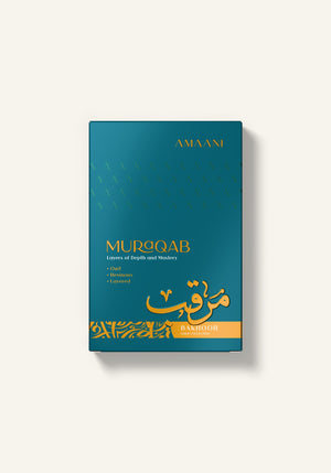 Amaani Muraqab Bakhoor Gold Collection 15g gift box