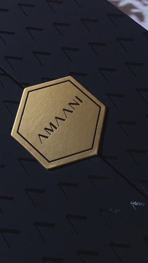Amaani leather Quran cover presented in premium black and gold gift box video showcasing all colors