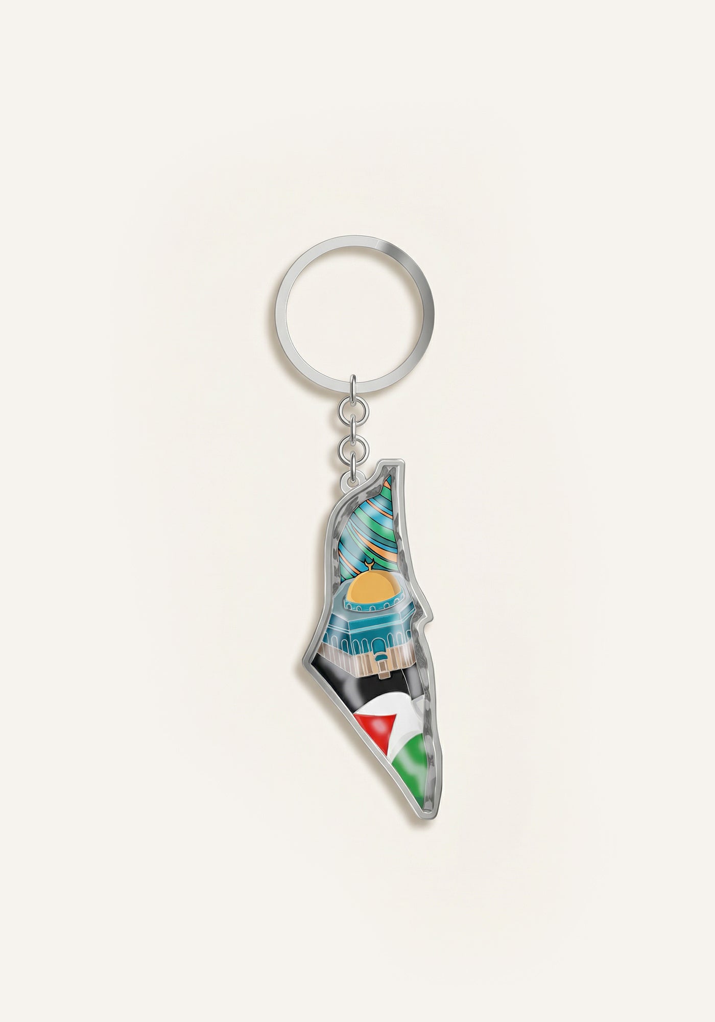 Palestine Flag Keyring