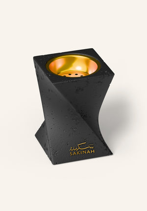 Sakinah Badiah black bakhoor ritual set, premium packaging