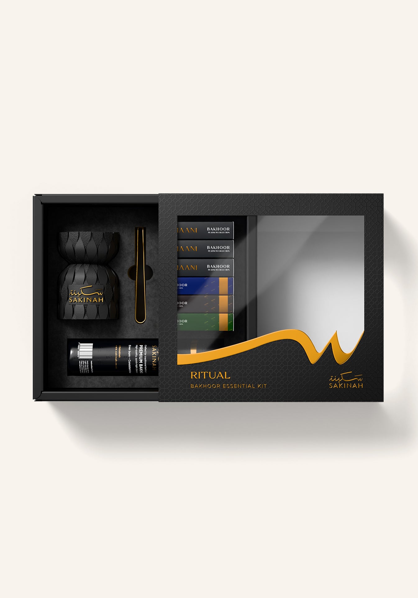 Sakinah Layali black bakhoor set full contents