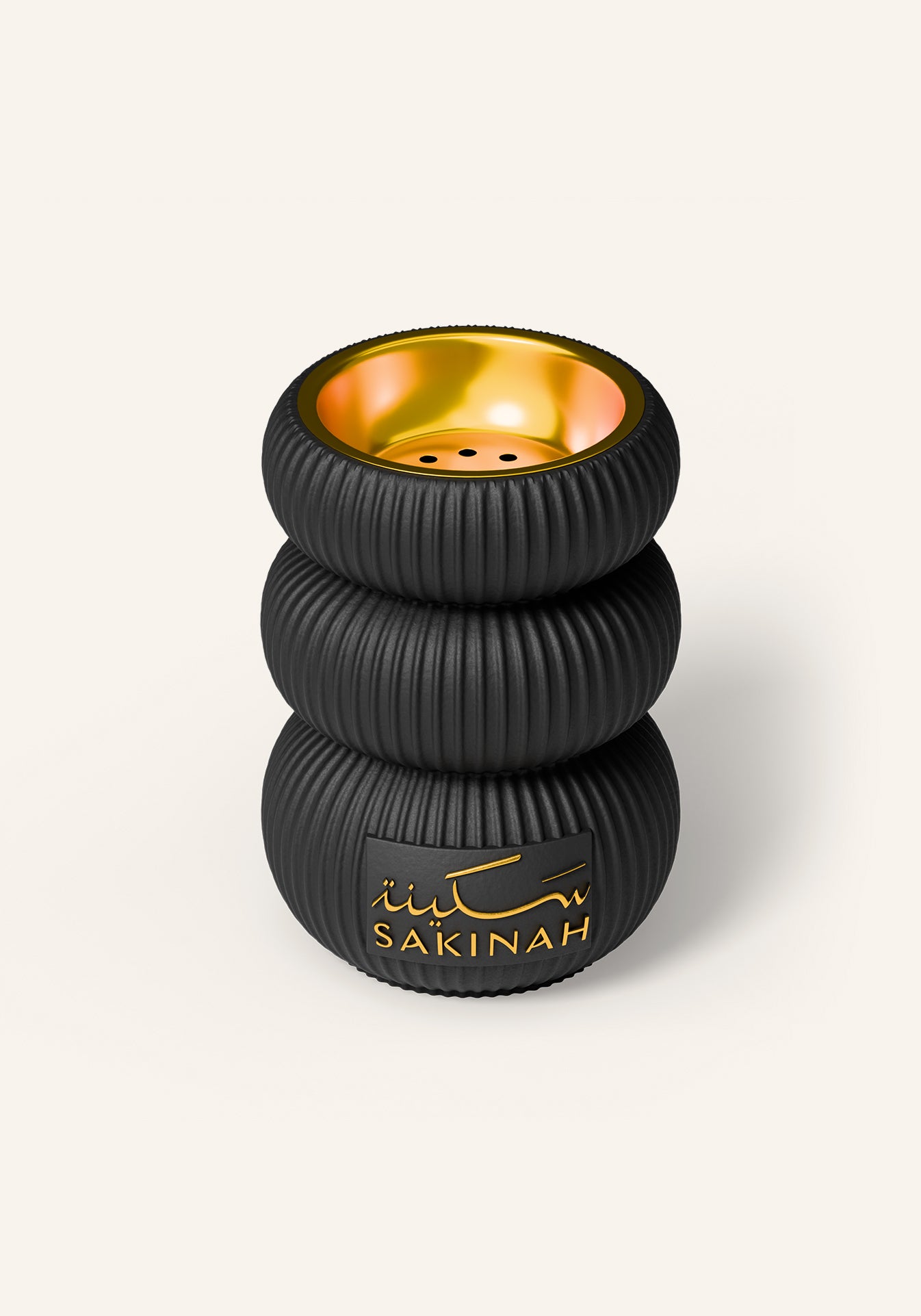 Sakinah Noor black bakhoor ritual set, premium packaging