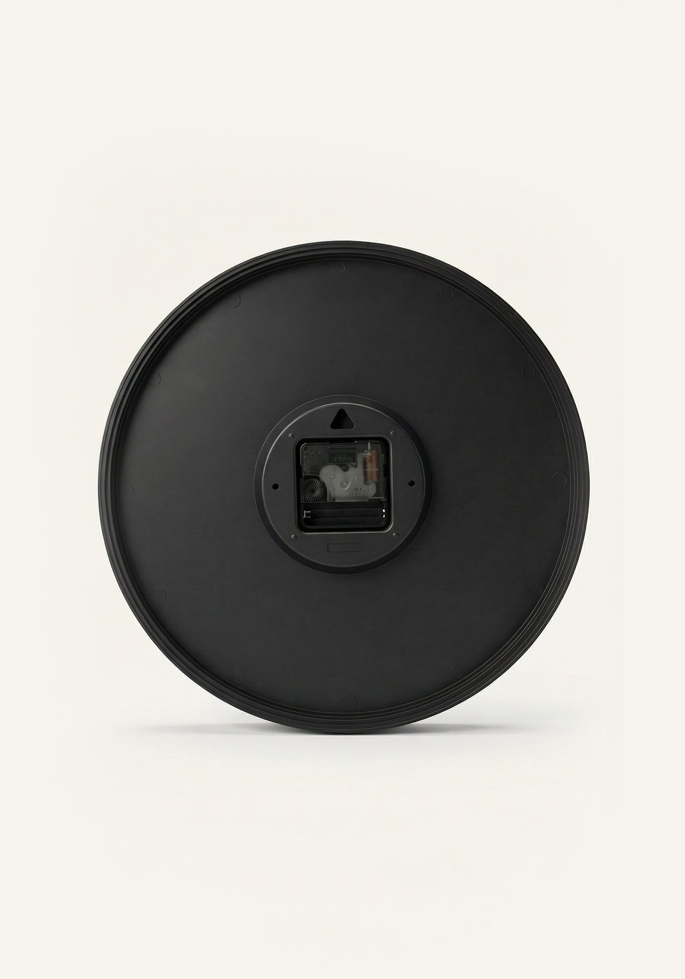 Back view of Sakinah Islamic wall clock showing quartz movement and wall hanging mount